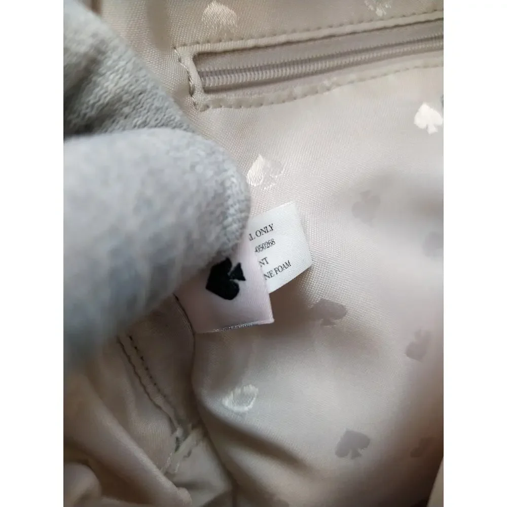 Kate Spade New York Blue White Nylon Zippers Top Handle Backpack